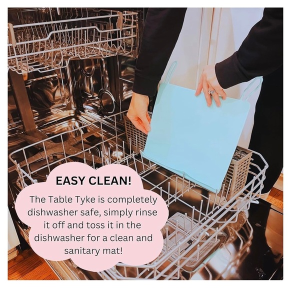 NWT in Box Table Tyke Roll Up Silicone Dining Mat Ballerina Pink - Picture 3 of 8